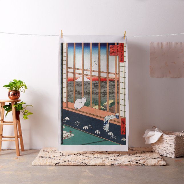 Tecido Utagawa Hiroshige - Campos de arroz Asakusa (In Situ)