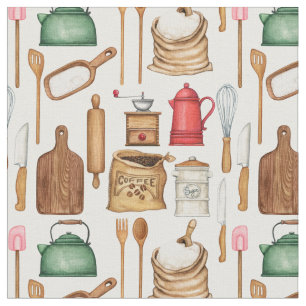 Tecido Utensílios De Cozinha E Essenciais