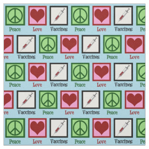Tecido Vacinas de Amor pela Paz