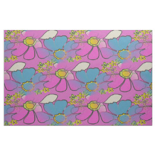 Tecido Vai a margarida