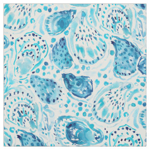 Tecido VAI o impressão litoral da ostra do SHUCK YERSELF