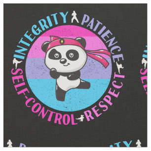 Tecido Valores de Artes Marciais - Mindset Girly Karate