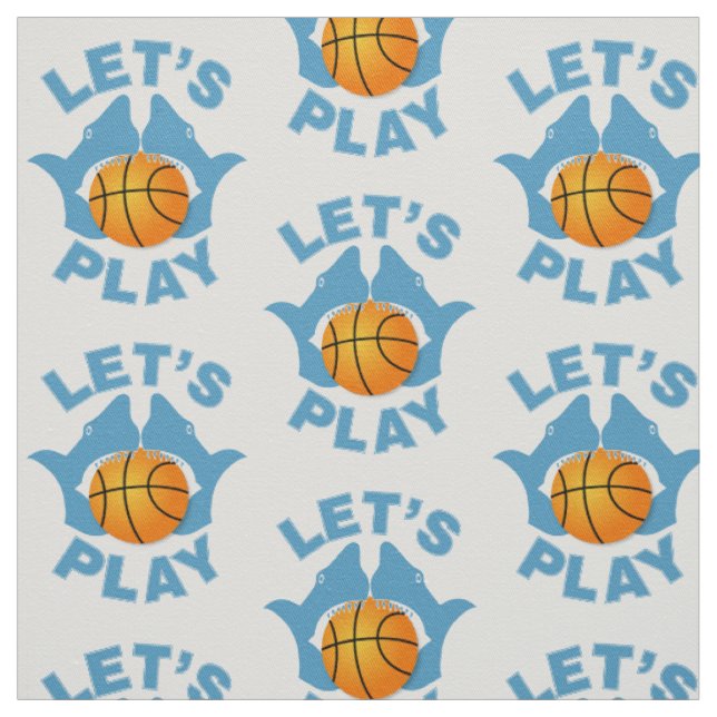Tecido Vamos jogar basquete (Modelo)