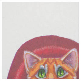 Tecido Vampiro de Halloween Tabby Cat com Bat