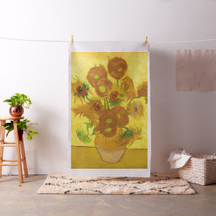 Tecido Van Gogh Quinze Girassóis Em Uma Arte Bela Vaso
