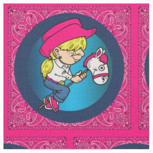 Tecido Vaqueira Ocidental No Trim Stick Horse Bandana