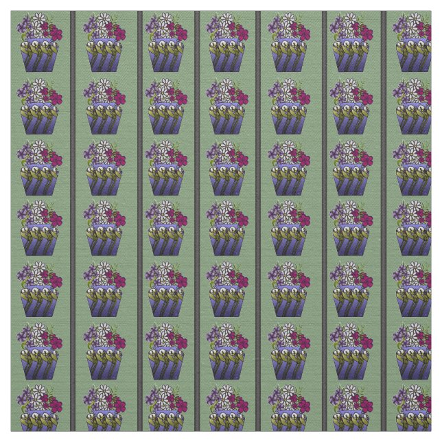 Tecido Vaso de Lírio Craftsman 147 cm Algodão Sarja  (Modelo)