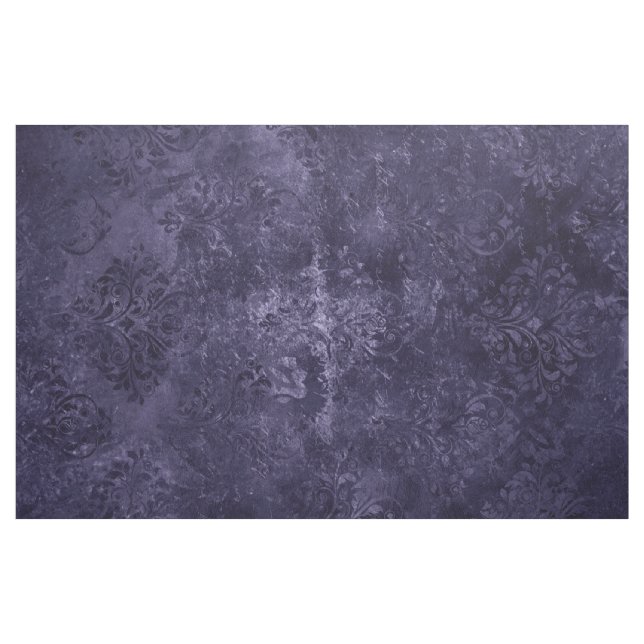 Tecido Velvety Midnight Damask | Indigo Purple Grunge (Jarda)