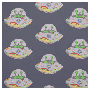 Tecido Vêm no UFO da paz