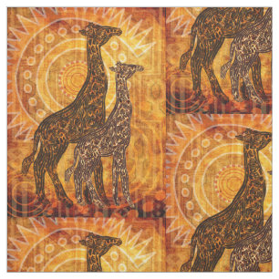 Tecido Verão do africano dos trabalhos de arte + ideias