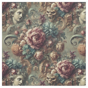 Tecido Verdade Afetada - Azulejo Clássico Vitoriano Gótic