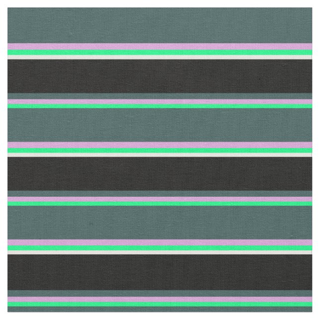 Tecido Verde, ameixa, Cinza Escuro, Preto e Branco (Detalhe)