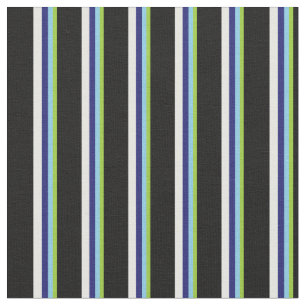 Tecido Verde, Azul-Céu, Azul-Noite, Creme-Mint e Preto