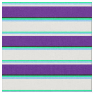 Tecido Verde, Azul Claro, Branco, Indigo e Preto