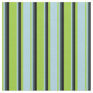 Tecido Verde, Azul Claro, Cinzas Escuras e Preto