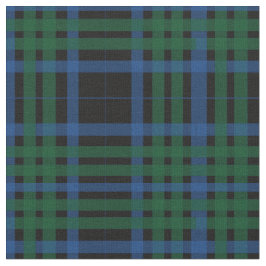 Tecido verde & azul do teste padrão da xadrez