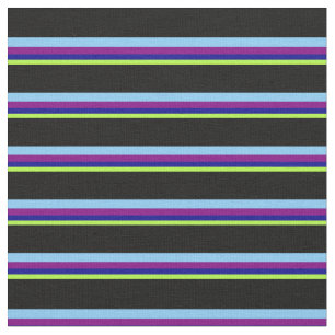 Tecido Verde, Azul Escuro, Roxo, Azul Claro e Preto