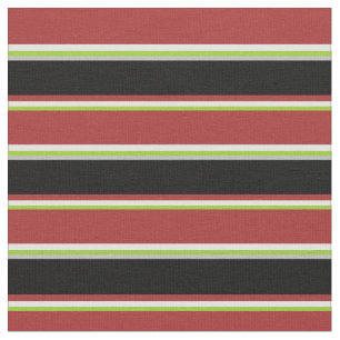 Tecido Verde, Ciano Claro, Castanho, Preto e Linhas de Ci