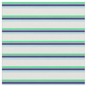 Tecido Verde, Cinza, Azul-Meia-Noite, Azul-Pó e Branco