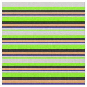 Tecido Verde, Cinzas claras, azul-meia-noite, castanho e 