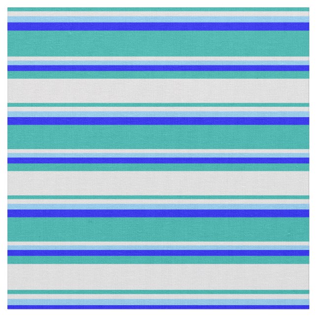 Tecido Verde-claro, Lavanda, Azul-céu-claro e Azul (Detalhe)