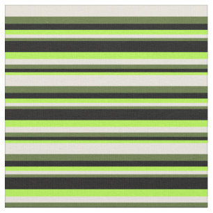 Tecido Verde-claro, Preto, Verde-oliva-escuro e bege