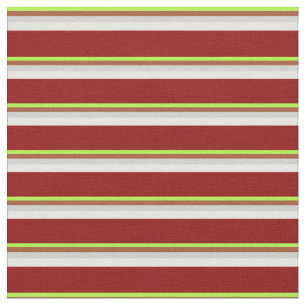 Tecido Verde Claro, Siena, Cinza, Creme de Casa e Vermelh