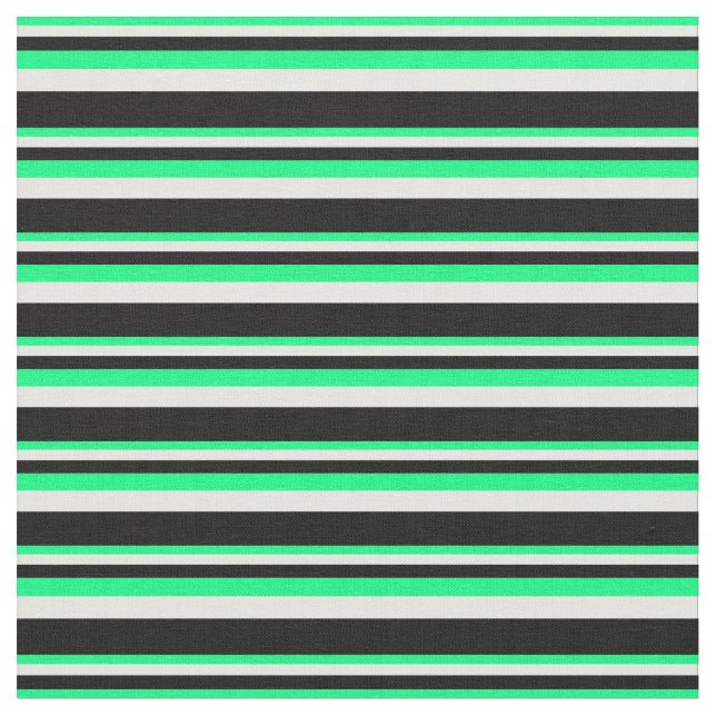 Tecido Verde, Creme da Casa da Moeda e faixas pretas (Detalhe)
