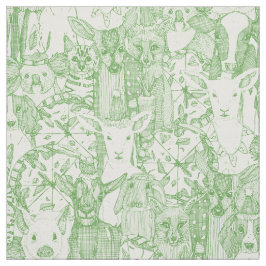 tecido verde da festa da pizza margherita menageri