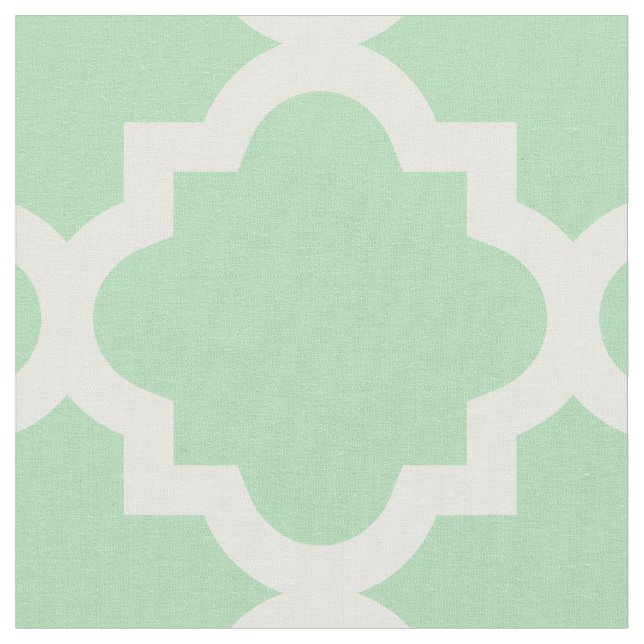 Tecido verde do teste padrão | de Quatrefoil da (Detalhe)
