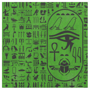 Tecido Verde dos Hieroglyphics