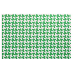 Tecido verde e branco de Houndstooth