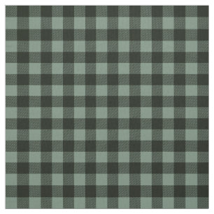 Tecido Verde escuro verde claro   Xadrez de búfalo