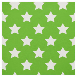 Tecido Verde Estrelas Brancas Padrão Têxtil Decorativo