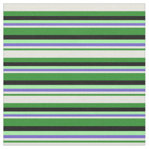 Tecido Verde-Floresta, bege, Azul-Chapa, Verde e Preto