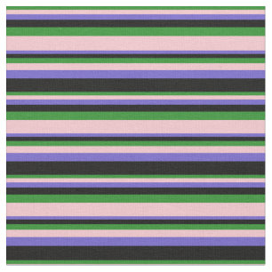 Tecido Verde-Floresta, Rosa, Azul-Traiçoeiro e Preto-Colo