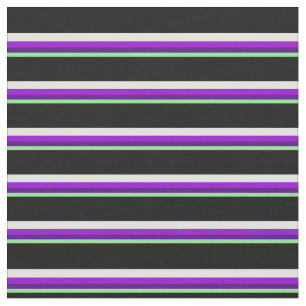 Tecido Verde, Indigo, Violeta Escuro, Ciano Claro e Preto