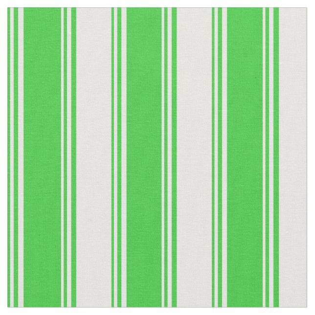 Tecido Verde limão e Padrão Branco Vinculado (Detalhe)