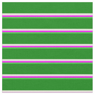 Tecido Verde limão, Fuchsia, Beige e padrão verde