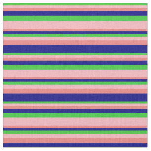 Tecido Verde limão, Rosa claro, coral claro e azul