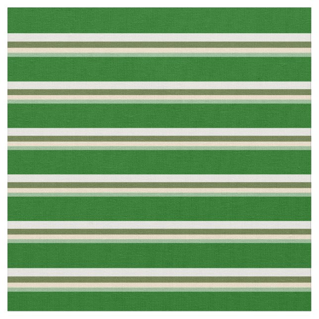 Tecido Verde-Mar, Tan, Verde-Oliva, Verde-Branco e Verde- (Detalhe)