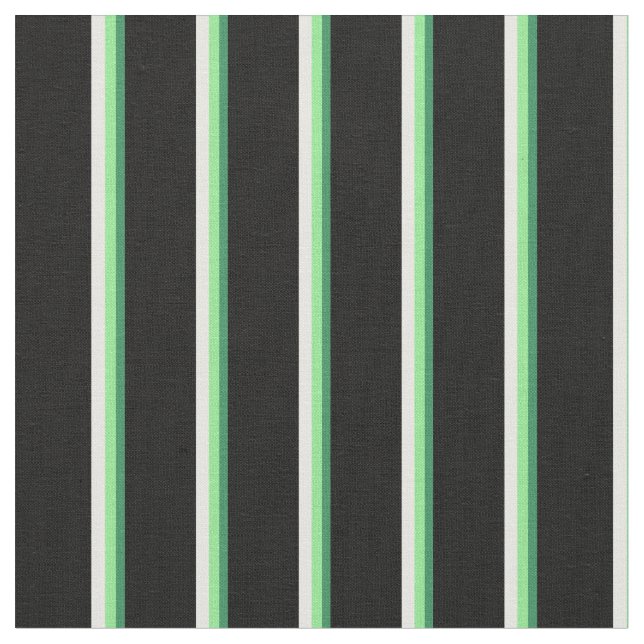 Tecido Verde-mar, Verde-claro, Creme-Casa e Preto (Detalhe)