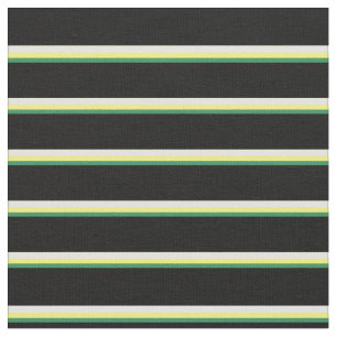 Tecido Verde marinho, Amarelo, Amarelo claro e Preto