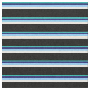 Tecido Verde marinho, Azul-meia-noite, Azul-Céu, Branco e