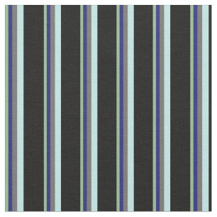 Tecido Verde marinho, azul-meia-noite, Cinzas, Turquesa e
