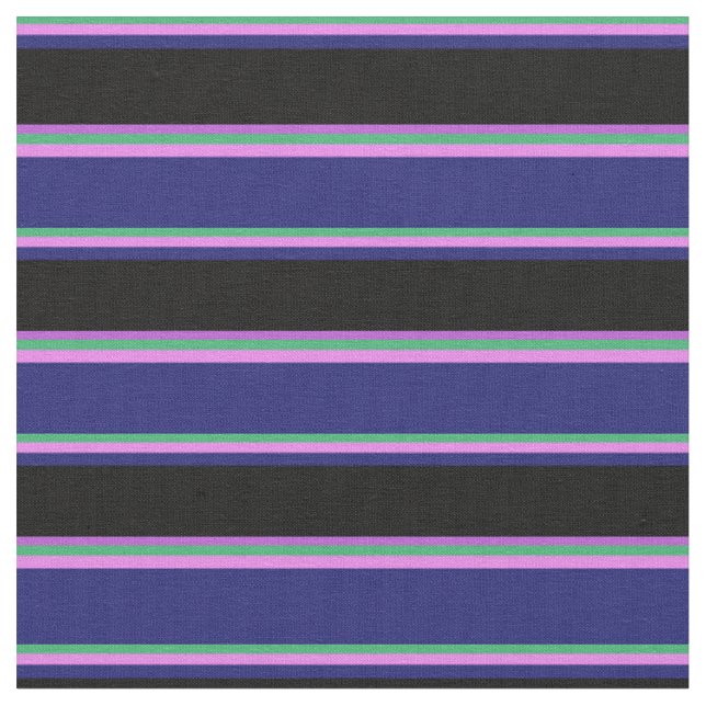 Tecido Verde marinho, Violeta, Azul da Meia-Noite, Preto  (Detalhe)