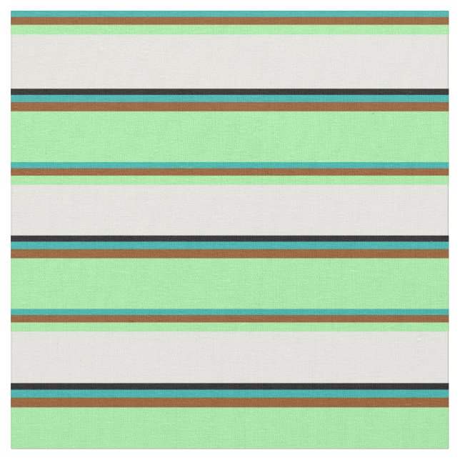 Tecido Verde, Marrom, Verde, Branco e Preto (Detalhe)