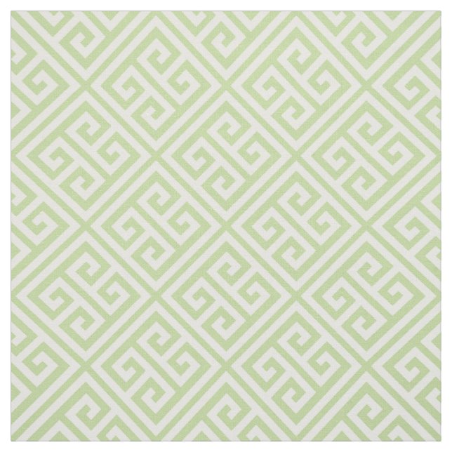 Tecido Verde Menta Chave Grega (Modelo)