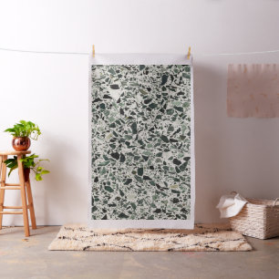 Tecido Verde moderno Terrazzo