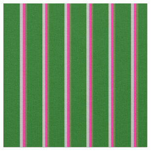 Tecido Verde Oleícola Escuro, Rosa Profundo, Cinzas e Ver